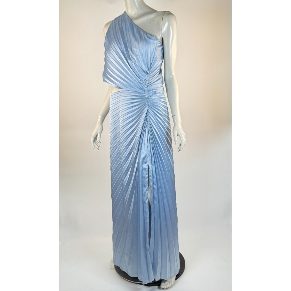 Abercrombie Fitch Giselle Pleated OneShoulder Cutout Maxi Dress Women XXLP NWT - Picture 3 of 13